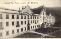 VINTAGE POSTCARD Certosa di Pisa Facciata Interna Idiot Veduta Verruca