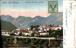 VINTAGE POSTCARD Undermined dei Tirreni Panorama del Corpo di Cava
