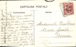 POSTAL Corre Pendente de la VENDIMIA pegado