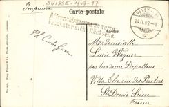 VINTAGE POSTCARD Large Hotel Of the Mount Pilgrim On Vevey