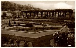 VINTAGE POSTCARD Denton Gardens Worthing