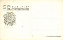VINTAGE POSTCARD Sorrento Hotel Tramontano Publicity Pastiglie Valda Valda Pastilles
