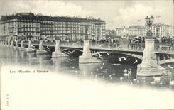 VINTAGE POSTCARD the Gulls has Geneva