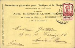 Entier Fournitures generale pour l'optique et la Photographie Avenue du Midi Bruxelles Optique