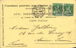 Entier Diefenthal Fournitures generale pour l'optique et la Photographie Avenue du Midi Bruxelles Optique