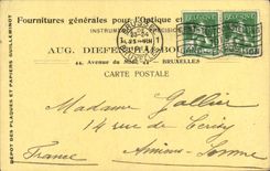 Entier Diefenthal Fournitures generale pour l'optique et la Photographie Avenue du Midi Bruxelles Optique