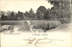 VINTAGE POSTCARD Peruwelz Paro