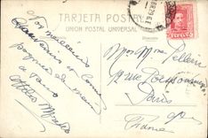 VINTAGE POSTCARD Barcelona Puerto Packs up Boats