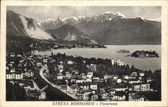 VINTAGE POSTCARD Borromeo Panorama Stressed