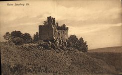 VINTAGE POSTCARD Ruin Spesburg Els