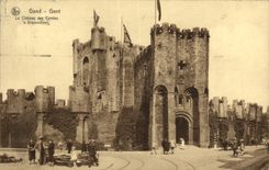 VINTAGE POSTCARD Ghent Race the Castle Of the Counts S Gravensteen