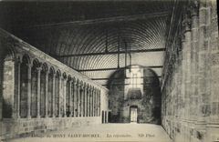 CPA Abbaye Du Mont Saint Michel Le Refectoire