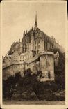 CPA La Douce France Mont Saint Michel Les Remparts Et l'Abbaye