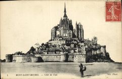 CPA Mont Saint Michel Cote De l'Est