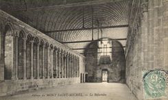 CPA Abbaye Du Mont Saint Michel Le Refectoire