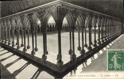 CPA Le Mont Saint Michel Le Cloitre