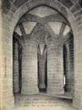 VINTAGE POSTCARD Mount St Michel Crypt Abbey Of Large Pilers
