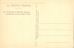 CPA La Douce France Le Mont St Michel La Merveille Vue De La Tour Du Nord