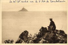 CPA La Douce France Le Mont St Michel Le Mont Vu De L'Ilot De Tombelaine