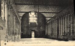 CPA Abbaye Du Mont Saint Michel Le Refectoire
