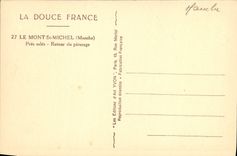 CPA La Douce France Le Mont St Michel Pres Sales Retour Du Paturage Moutons