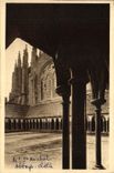 VINTAGE POSTCARD Soft France the Mount St Michel Abbey the Cloister