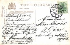 VINTAGE POSTCARD Luebeck Rathaustreppe