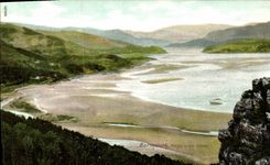 VINTAGE POSTCARD Barmouth View Panorama