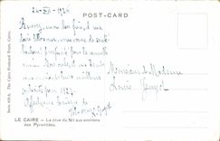 CPA Cairo Innondation Of The Nil Near The Pyramids