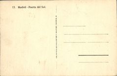 VINTAGE POSTCARD Madrid Puerta LED Ground