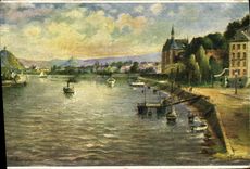 VINTAGE POSTCARD Bonn Rheinpanorama