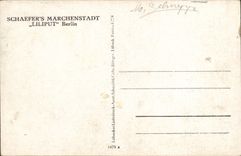 CPA Schaefer's Marchenstadt Liliput Berlin Nains Chevaux Poneyx JOckey
