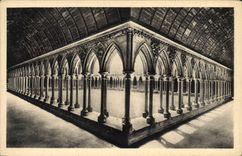 CPA Abbaye Du Mont Saint Michel Le Cloitre