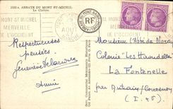 CPA Abbaye Du Mont St Michel Le Cloitre