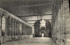 CPA Abbaye Du Mont Saint Michel Le Refectoire