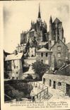 VINTAGE POSTCARD Mont Saint Michel the Abbey And the Church
