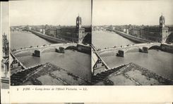 VINTAGE POSTCARD Pisa Lung Arno Of the Victoria Hotel