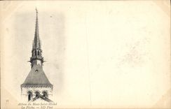 VINTAGE POSTCARD Abbey Of Mont Saint Michel the Arrow