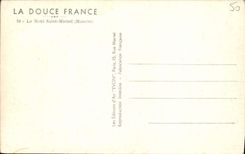 VINTAGE POSTCARD Soft France Mont Saint Michel