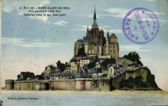 CPA Mont Saint Michel Vue Generale