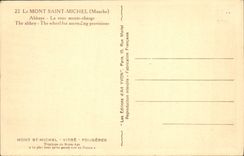 CPA Le Mont Saint Michel Abbaye La Roue Monte Charge