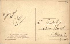 CPA Mont St Michel Abbaye Galeries Du Cloitre