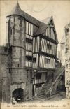 CPA Mont Saint Michel Maison De l'Arcade