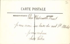 CPA Le Mont Saint Michel Vue Generale De La Digue A Maree Haute