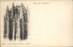 CPA Mont St Michel Abbaye Abside De l'Eglise