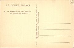 CPA La Douce France Le Mont St Michel Vue Generale Cote Nord Est