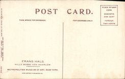 VINTAGE POSTCARD Frans Halls Hille Bobbe Von Haarlem Metropolitan Museum Off Art Nrw York