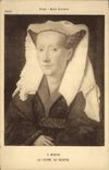 VINTAGE POSTCARD Bruges Communal Museum the Woman Of the Memling Painter