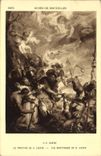 VINTAGE POSTCARD Museum Of Brussels Rubens the Martyrdom Of St Lievin
