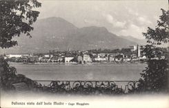 VINTAGE POSTCARD Pallanza Vista Dall' Insulated Veined Lago Maggiore